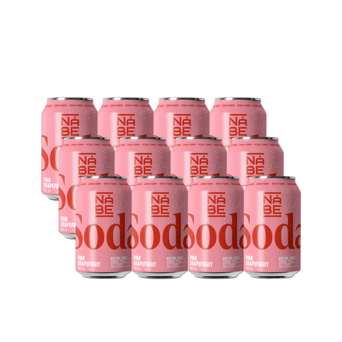 NÅBE Soda - Pink Grapefruit 12-pack