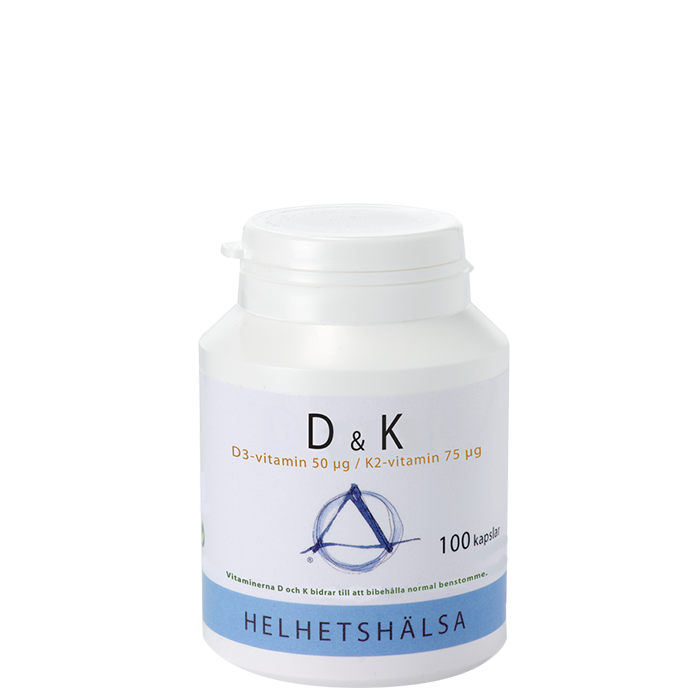D & K vitamin 100 kapslar