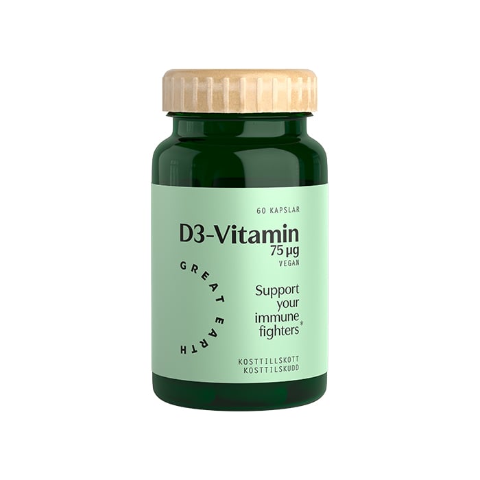 Vitamin D3 Vegan 75 ug 60 kapslar