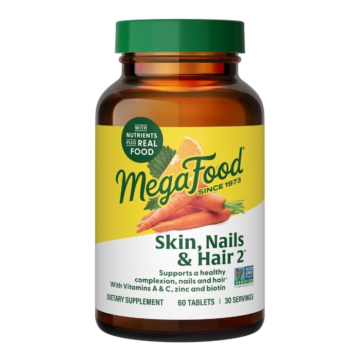 MegaFood Skin, Nails, & Hair 2 60 tabletter