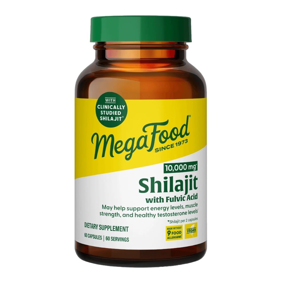 MegaFood Shilajit PrimaVie® & fulvosyra 60 kapslar