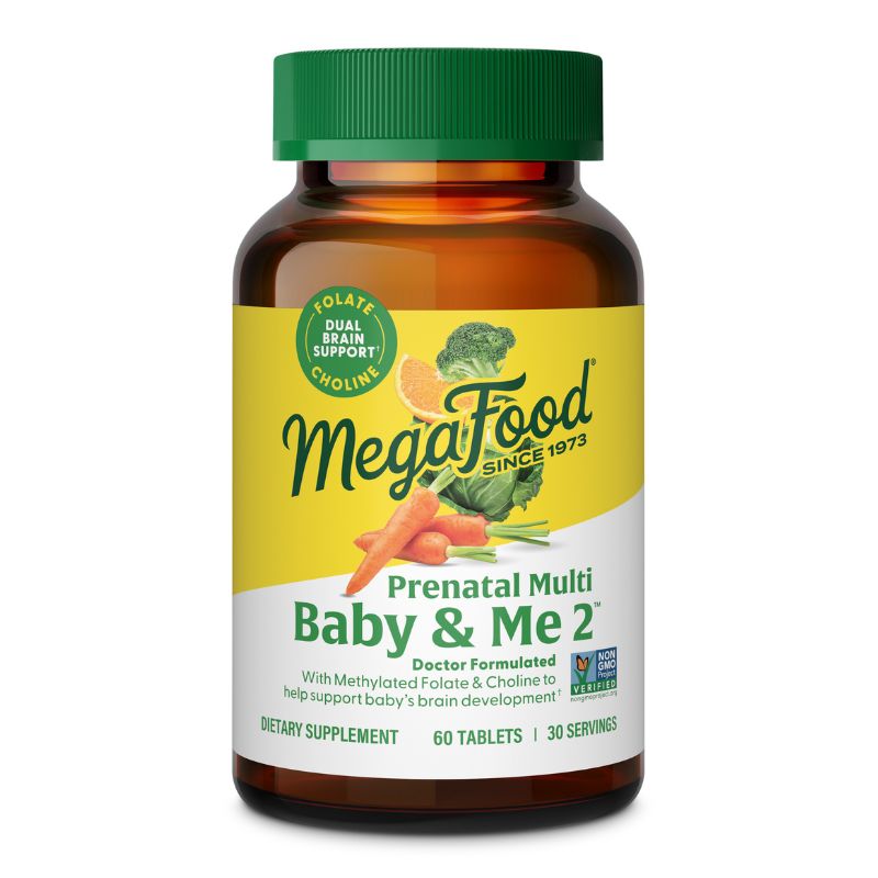 MegaFood Baby & Me 2 Prenatal Multi 60 tabletter