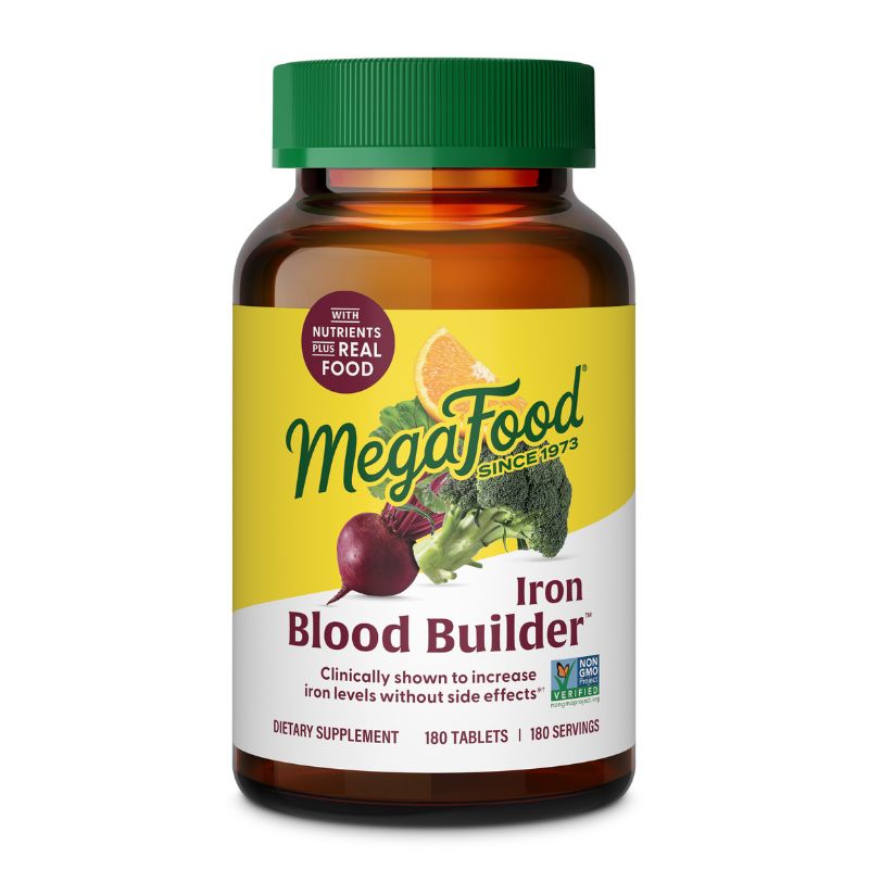 MegaFood Blood Builder – järntillskott 180 tabletter