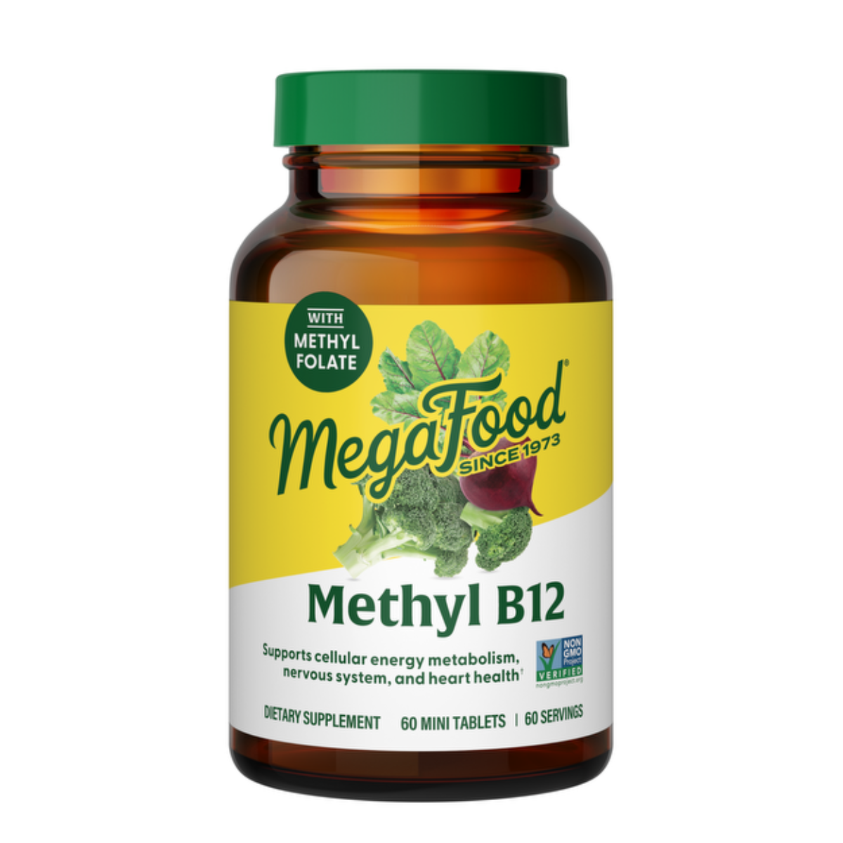 MegaFood Methyl B12, B6 & Folat 60 tabletter MegaFood Methyl B12, B6 & Folat 60 tabletter