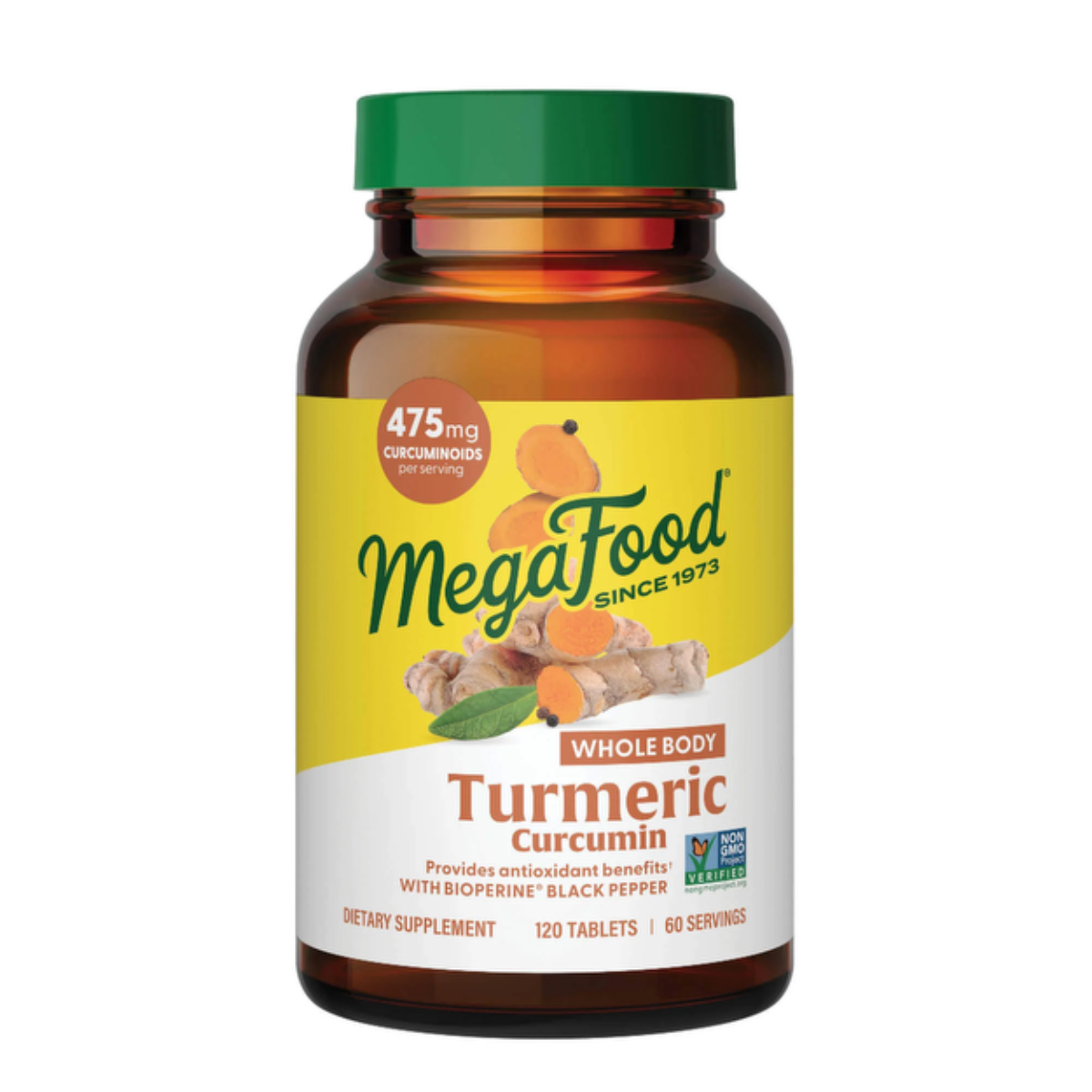 MegaFood Turmeric Strength for Whole Body 120 tabletter MegaFood Turmeric Strength for Whole Body 120 tabletter
