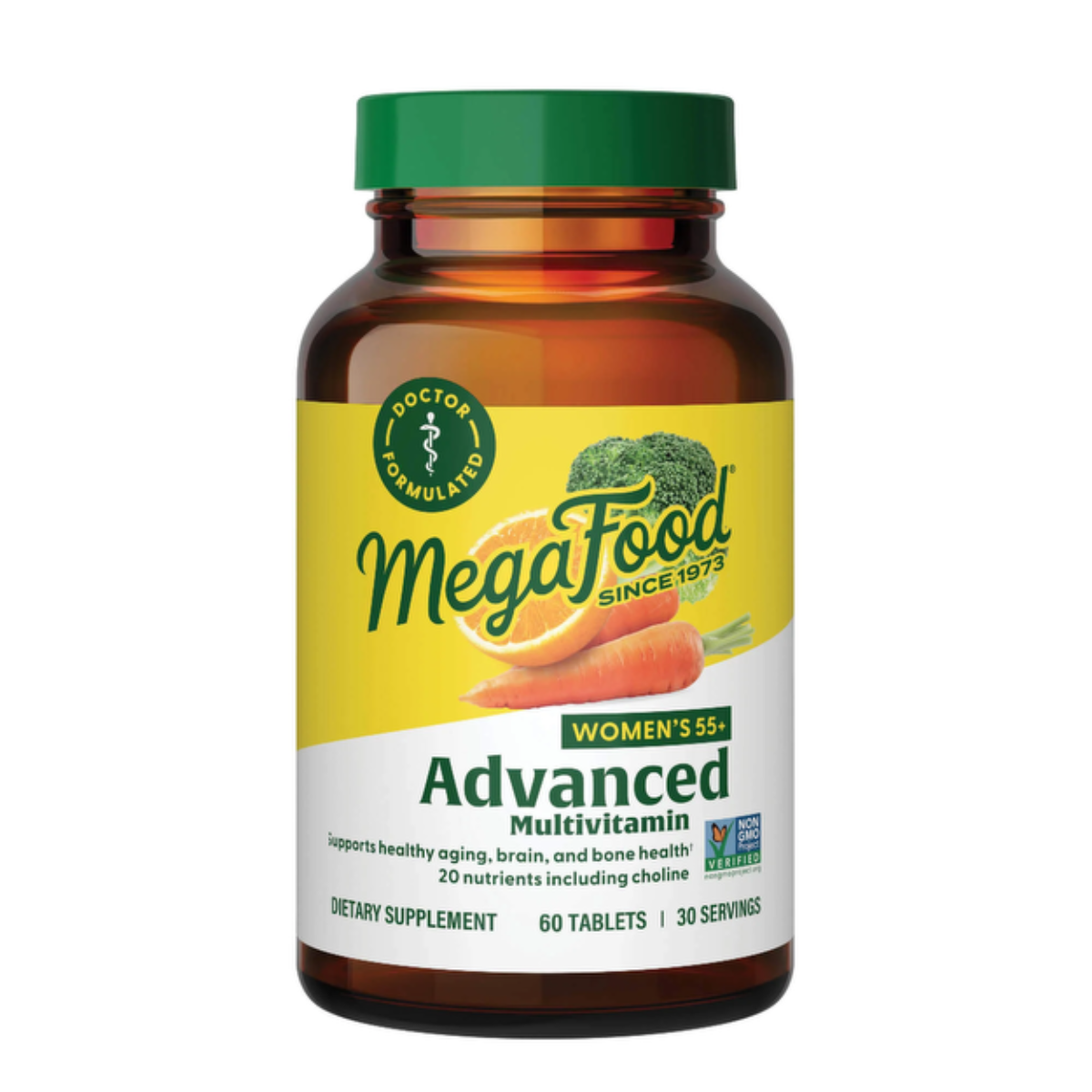 MegaFood Women's 55+ Advanced Multivitamin 60 tabletter
