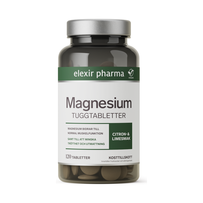 Magnesium 120 Tuggtabletter Citron Lime