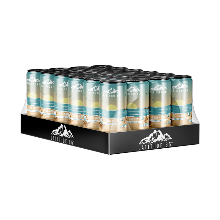 24 x Latitude 65, 330 ml, Stranden 2 kr pant