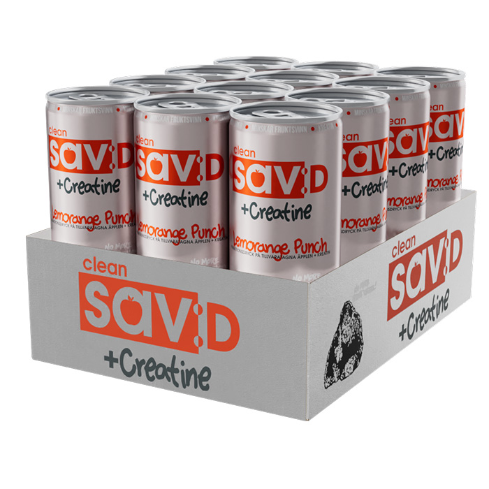 12 x Clean sav:D + Creatine 330 ml