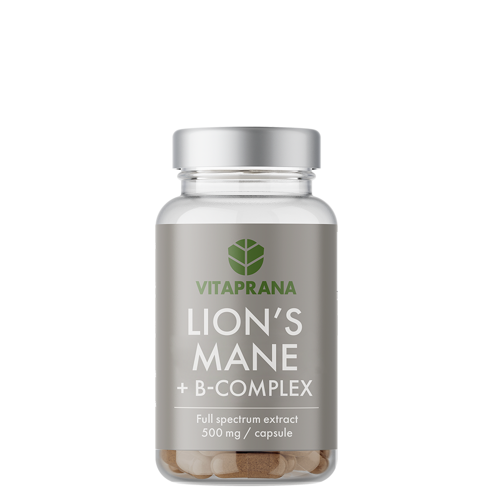 Lions Mane + B-komplex 50 kapslar