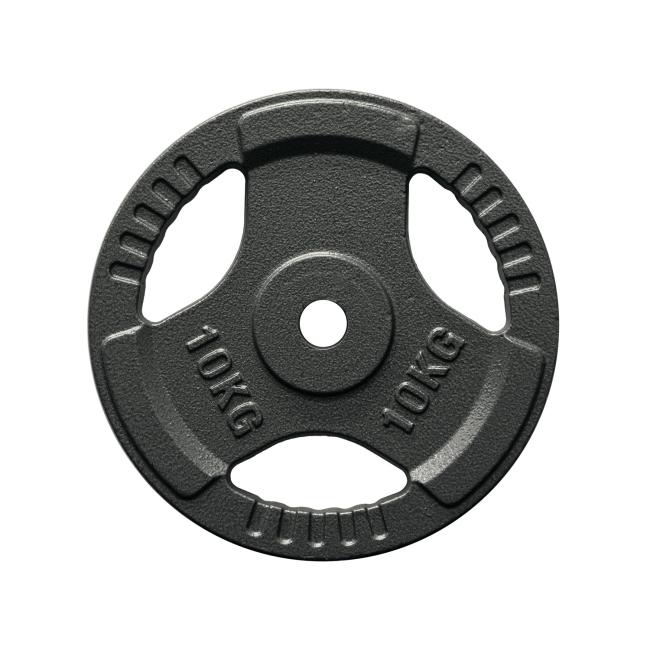 FitNord Viktskiva med grepp 30 mm, Gjutjärn 10 kg