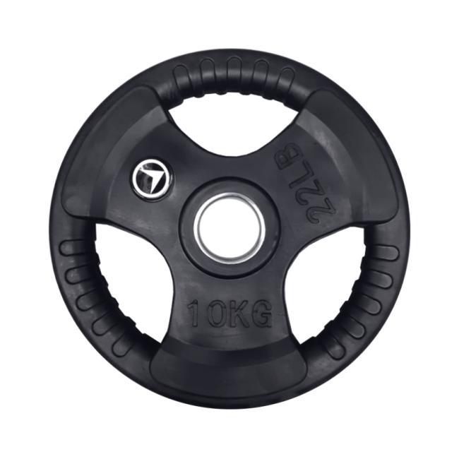 Viktskiva 10 kg, FitNord Tri-Grip