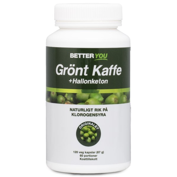 Better You Grönt Kaffe + Hallonketon, 120 kaps