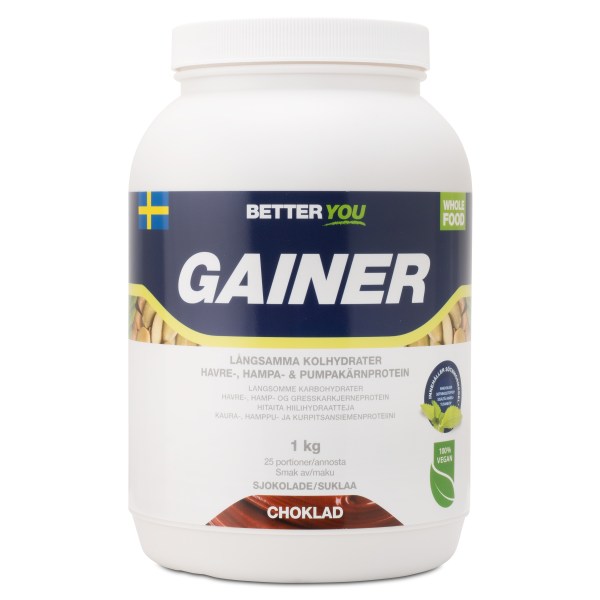 Better You Vegetarisk Gainer, Choklad, 1 kg Better You Vegetarisk Gainer, Choklad, 1 kg