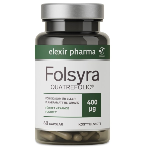 Elexir Pharma Folsyra, 60 kaps