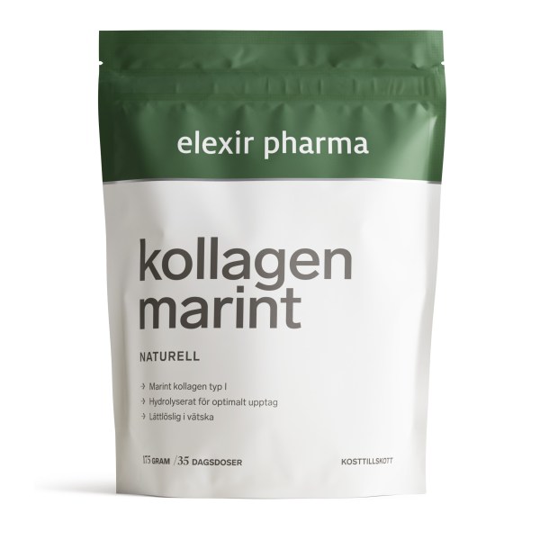 Elexir Pharma Marint Kollagenpulver, 175 g