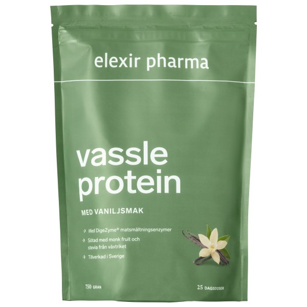 Elexir Pharma Vassleprotein, Vanilj, 750 g