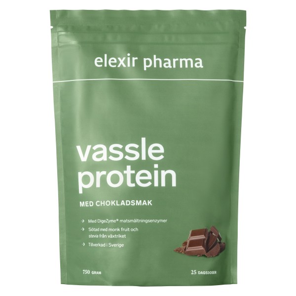 Elexir Pharma Vassleprotein, Choklad, 750 g