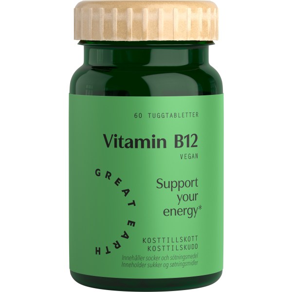 Great Earth Vitamin B12, 60 tabl