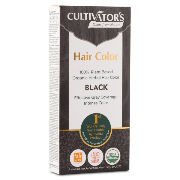 Miraz Organic Cultivators Hair Colors, 1 st, Black