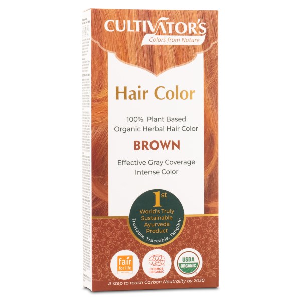 Miraz Organic Cultivators Hair Colors, 1 st, Brown