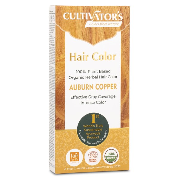 Miraz Organic Cultivators Hair Colors, 1 st, Auburn Copper