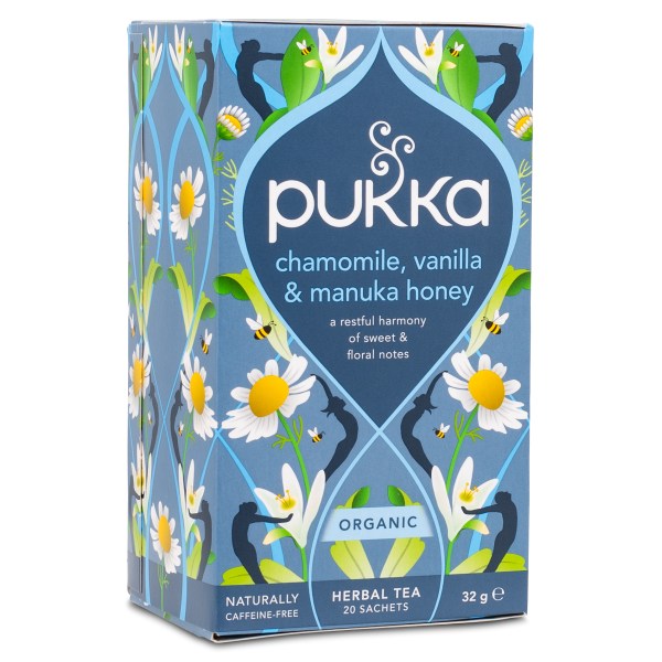Pukka Te Chamomile Vanilla & Manuka Honey, 20 påsar