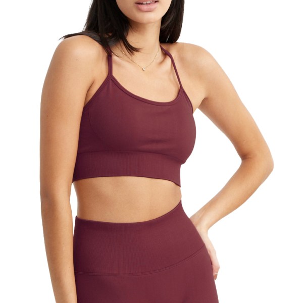 Drop Of Mindfulness Signature Seamless Bra, M, Ruby Wine