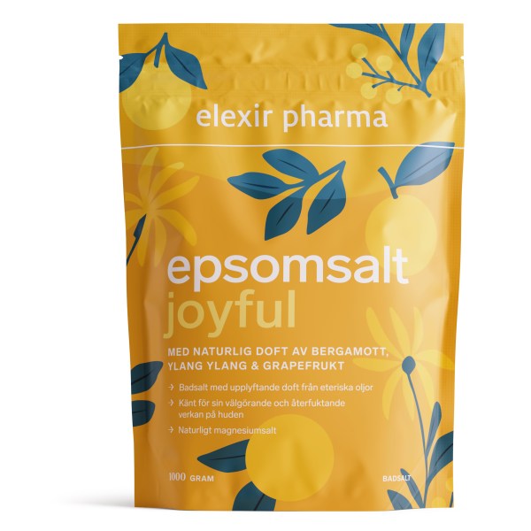 Elexir Pharma Epsomsalt med doft, 1000 g, Joyful