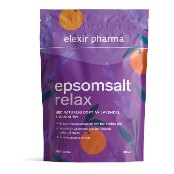 Elexir Pharma Epsomsalt med doft, 1000 g