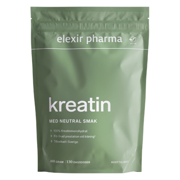 Elexir Pharma Kreatin, Naturell, 400 g