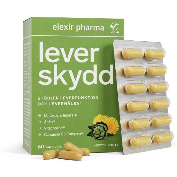 Elexir Pharma Leverskydd, 60 kaps