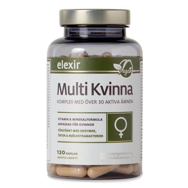Elexir Pharma Multi Kvinna, 120 kaps