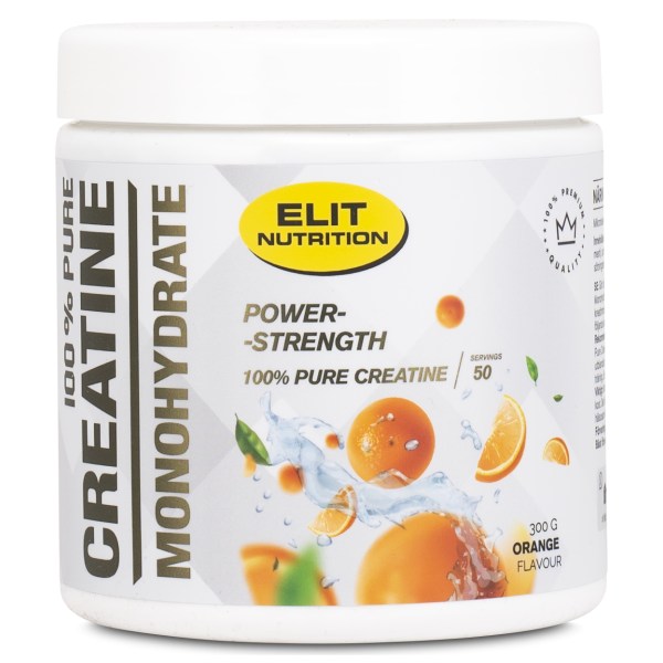 ELIT 100% Pure Creatine Monohydrate, Orange, 300 g ELIT 100% Pure Creatine Monohydrate, Orange, 300 g