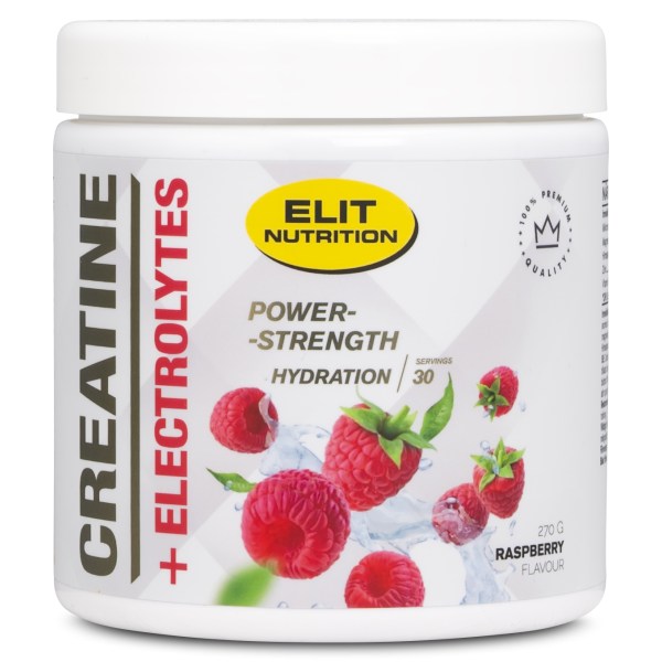 ELIT Creatine + Electrolytes , Raspberry, 270 g