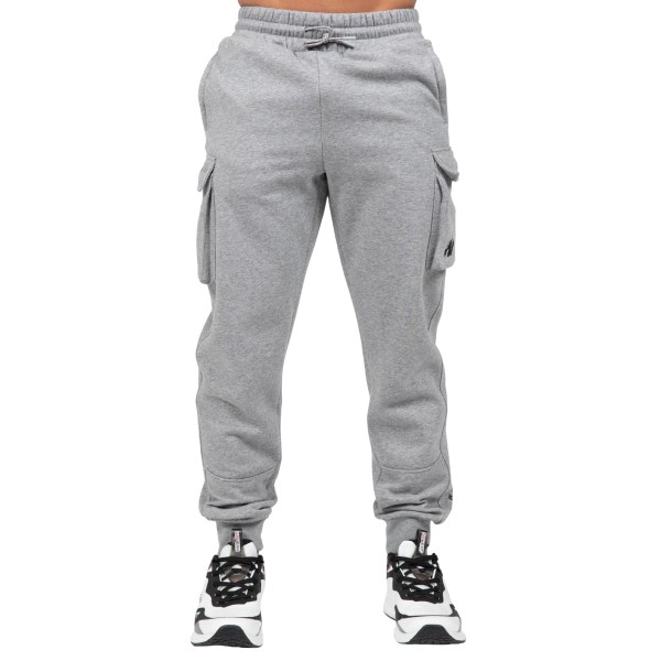 Gorilla Wear Hudson Cargo Sweatpants, S, Grey Melange