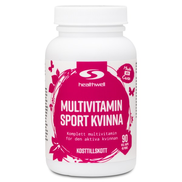 Healthwell Multivitamin Sport Kvinna, 90 kaps