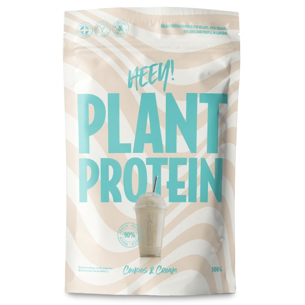 HEEY Vegan Protein, Cookies & Cream, 500 g