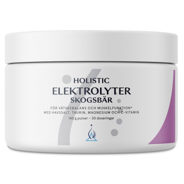 Holistic Elektrolyter, Skogsbär, 140 g