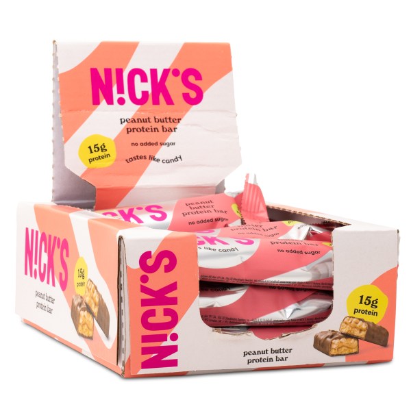 Nicks Protein Bar , Peanut butter, 12-pack