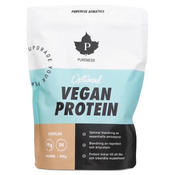 Pureness Athletics Optimal Vegan Protein, Choklad, 600 g