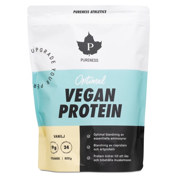 Pureness Athletics Optimal Vegan Protein, Vanilj, 600 g