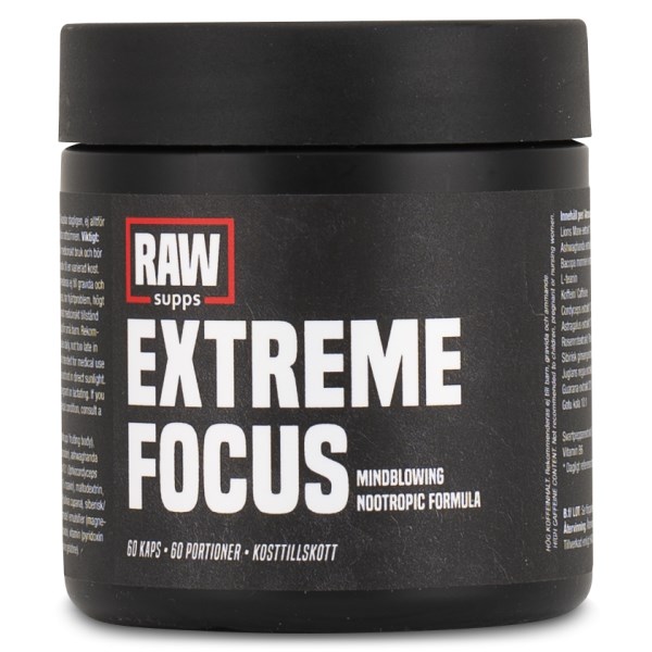 RAW Extreme Focus, 60 kaps RAW Extreme Focus, 60 kaps