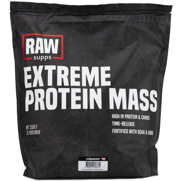 RAW Extreme Protein Mass, Strawberry, 2,1 kg