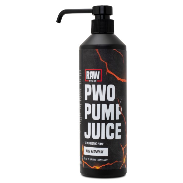 RAW PWO Pump Juice, Blue raspberry, 500 ml