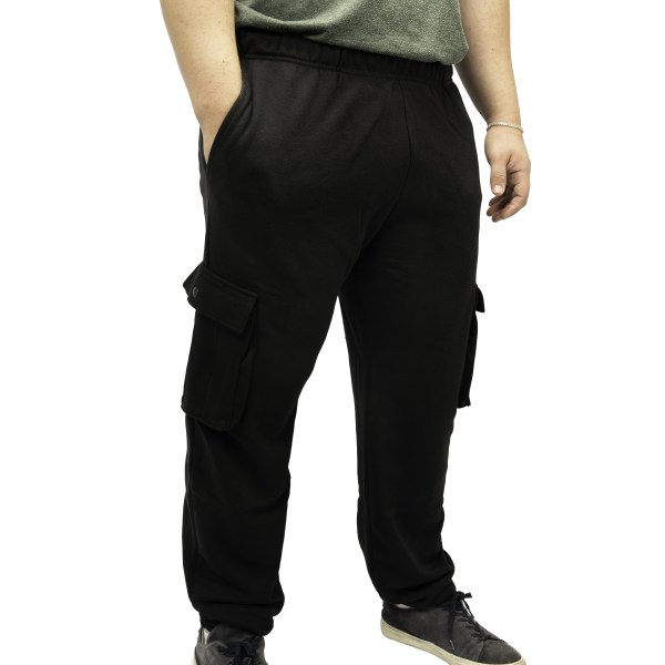 RAW Supps Cargo Sweatpants, S, Black