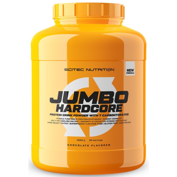 Scitec Jumbo Hardcore, Chocolate, 3060 g