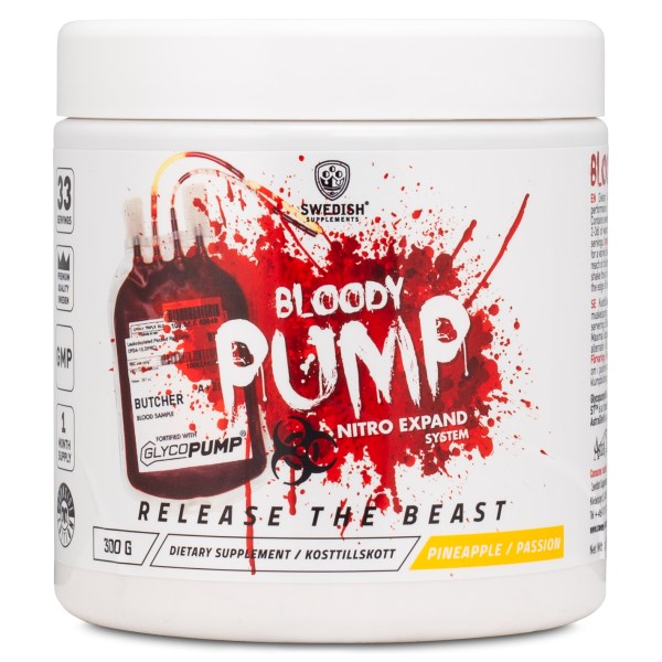 Swedish Supplements Bloody Pump, Pineapple Passion, 300 g