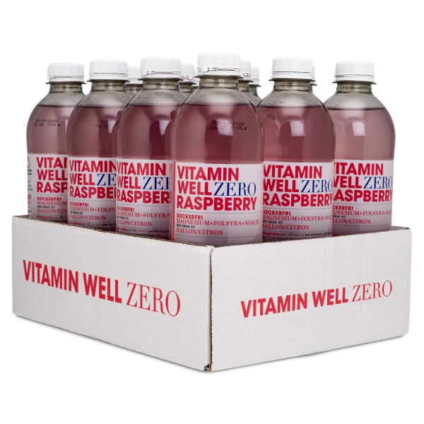Vitamin Well Zero, Raspberry, 500 ml